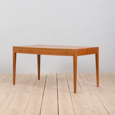 Teak Desk by Severin Hansen for Haslev Denmark, 1960s-UE-1154005