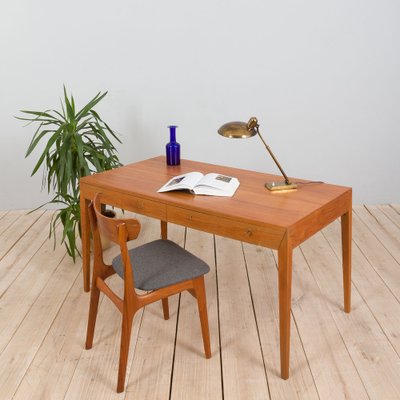 Teak Desk by Severin Hansen for Haslev Denmark, 1960s-UE-1154005