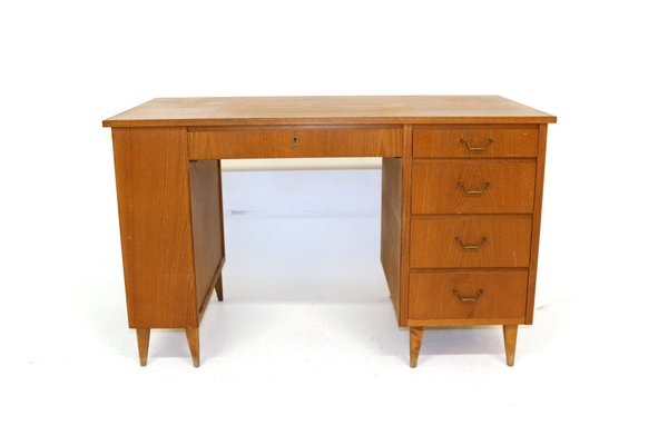 Teak Desk, Sweden, 1960s-GEK-925613