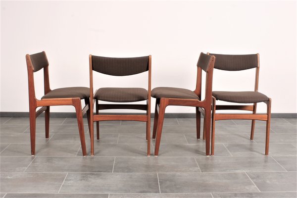 Teak Dining Chairs by Erik Buch for Anderstrup, 1950s, Set of 4-IV-706457