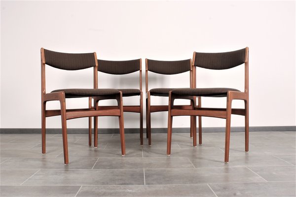 Teak Dining Chairs by Erik Buch for Anderstrup, 1950s, Set of 4-IV-706457