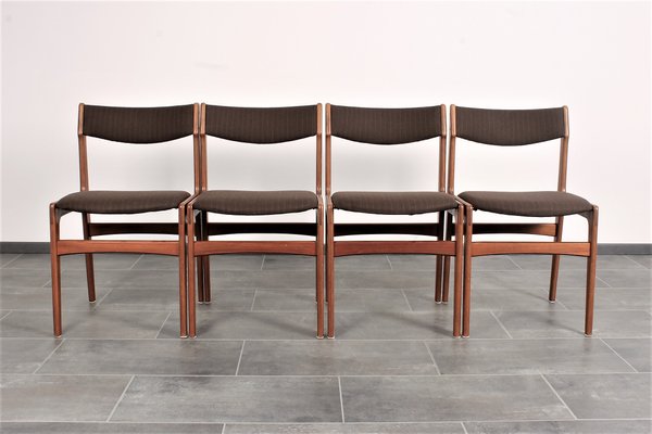 Teak Dining Chairs by Erik Buch for Anderstrup, 1950s, Set of 4-IV-706457