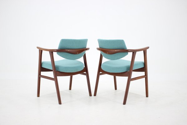 Teak Dining Chairs by Erik Kierkegaard, 1960s, Set of 8-TZ-848609