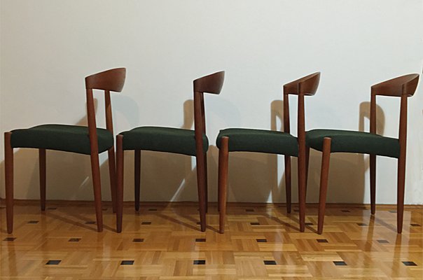 Teak Dining Chairs by Knud Andersen for JCA Jensen, Set of 4-FXJ-1209587