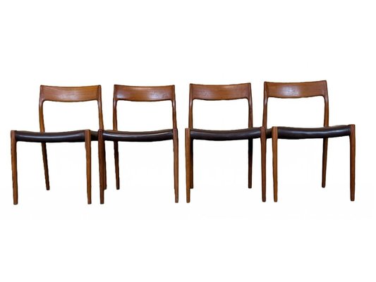 Teak Dining Chairs by Niels O. Möller for J.L Møllers, 1970s, Set of 4-EJL-1396368