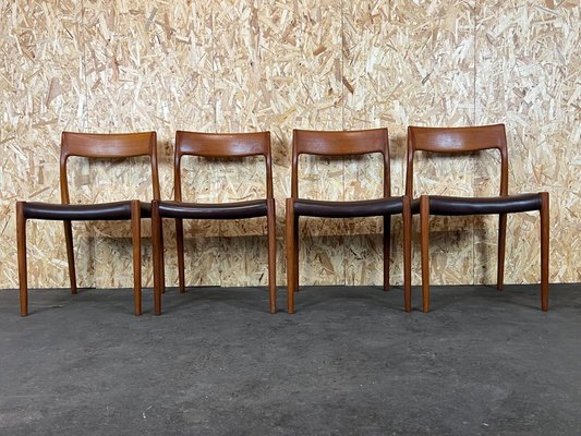 Teak Dining Chairs by Niels O. Möller for J.L Møllers, 1970s, Set of 4-EJL-1396368