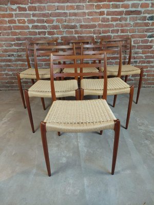 Teak Dining Chairs by Niels Otto Møller for J L Møllers, 1960s, Set of 6-YZQ-1784671