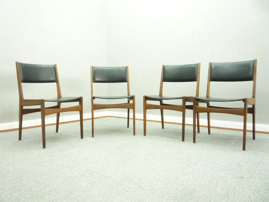 Teak Dining Chairs by Poul M. Volther, 1960s, Set of 4