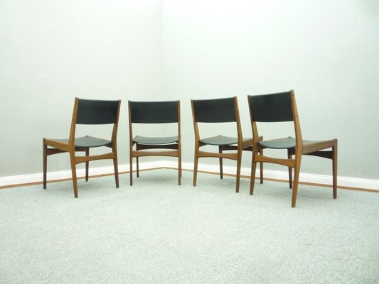 Teak Dining Chairs by Poul M. Volther, 1960s, Set of 4-UG-1238862