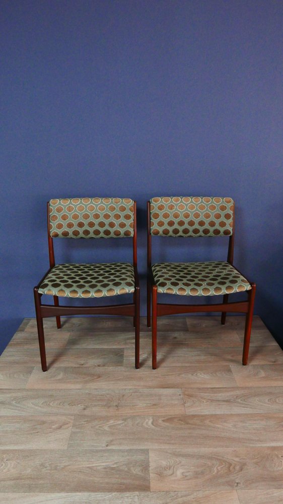 Teak Dining Chairs by Poul Volther for Frem Rojle, 1960s, Set of 2