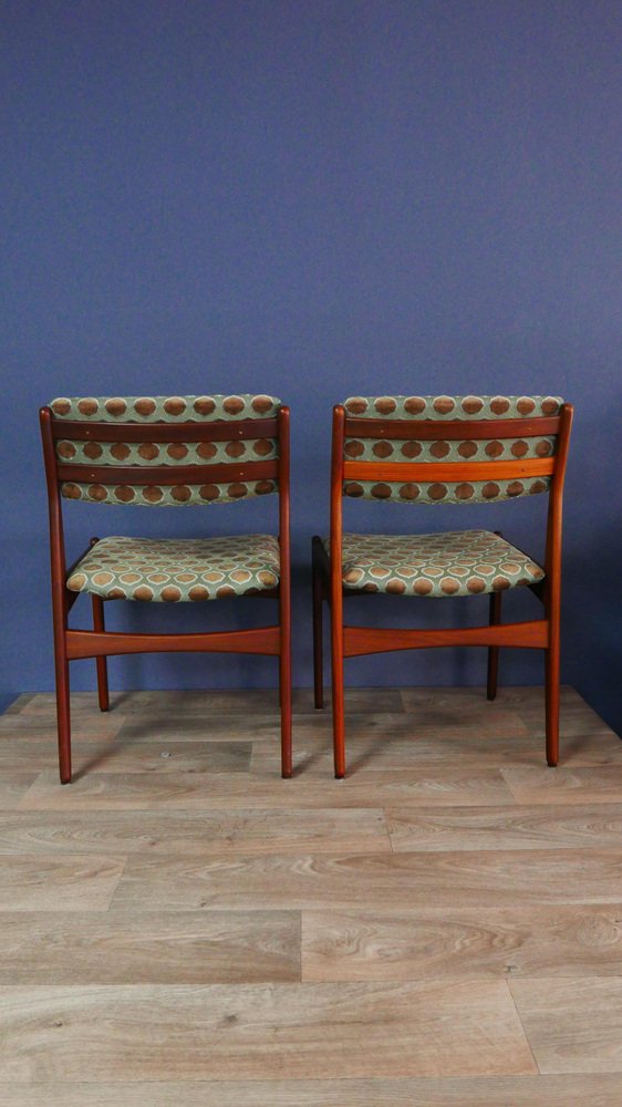 Teak Dining Chairs by Poul Volther for Frem Rojle, 1960s, Set of 2