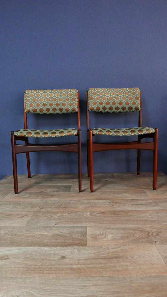 Teak Dining Chairs by Poul Volther for Frem Rojle, 1960s, Set of 2