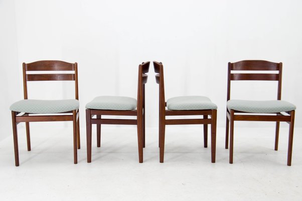 Teak Dining Chairs, Denmark, 1960s, Set of 4-TZ-1089314