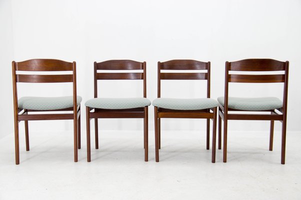 Teak Dining Chairs, Denmark, 1960s, Set of 4-TZ-1089314