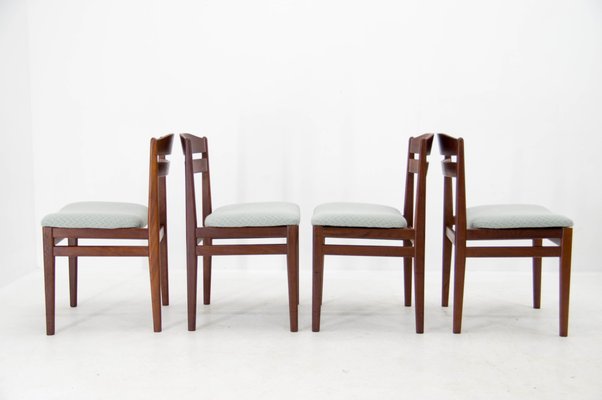 Teak Dining Chairs, Denmark, 1960s, Set of 4-TZ-1089314