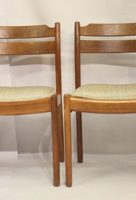 Teak Dining Chairs from Dyrlund, 1960s, Set of 4-OTF-1148637