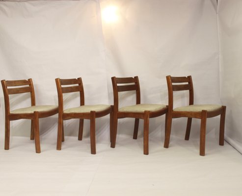 Teak Dining Chairs from Dyrlund, 1960s, Set of 4-OTF-1148637