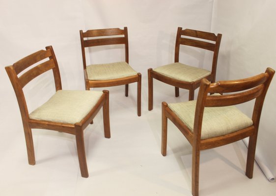 Teak Dining Chairs from Dyrlund, 1960s, Set of 4-OTF-1148637