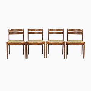 Teak Dining Chairs from Dyrlund, 1960s, Set of 4-OTF-1148637