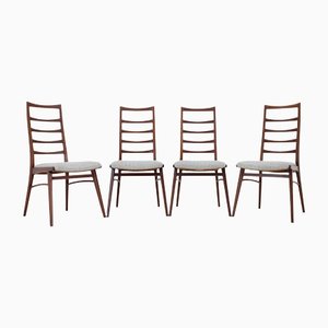 Teak Dining Chairs, Germany, 1960s, Set of 4-TZ-1374436