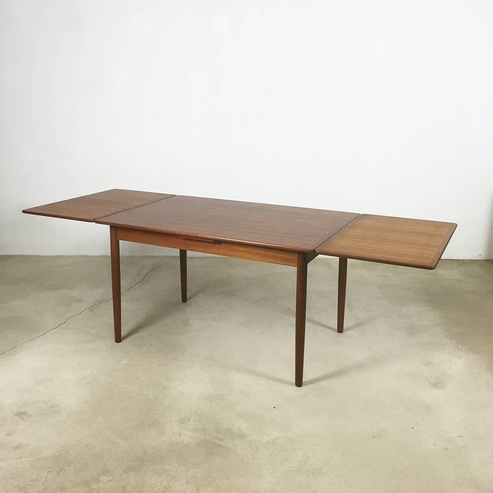 Teak Dining Table by Willy Sigh for H. Sigh and Sons Mobelfabrik, Denmark, 1960s