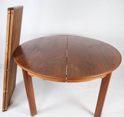 Teak Dining Table with Extension, 1960s-UY-999230