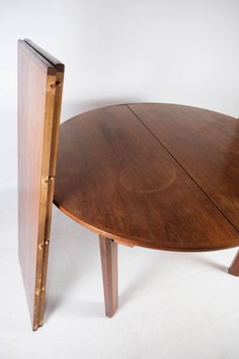 Teak Dining Table with Extension, 1960s-UY-999230