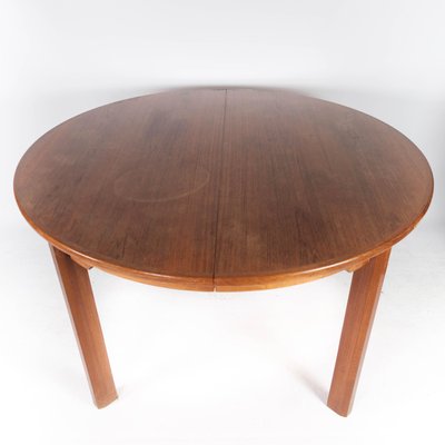 Teak Dining Table with Extension, 1960s-UY-999230