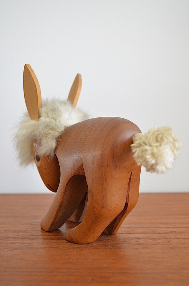 Teak Donkey Figure by Arne Basse, 1960s