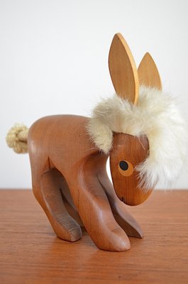 Teak Donkey Figure by Arne Basse, 1960s