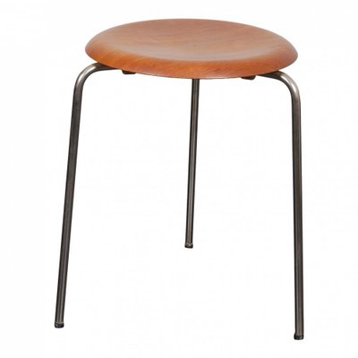 Teak Dot Ottoman by Arne Jacobsen, 1960s-MTD-1400106