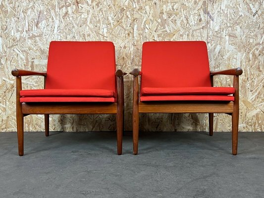 Teak Easy Chair by Kai Lyngfeldt Larsen for Søborg Møbelfabrik, 1960s, Set of 2-EJL-1177183