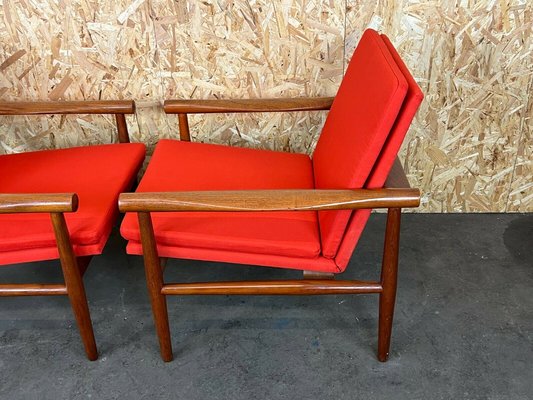 Teak Easy Chair by Kai Lyngfeldt Larsen for Søborg Møbelfabrik, 1960s, Set of 2-EJL-1177183