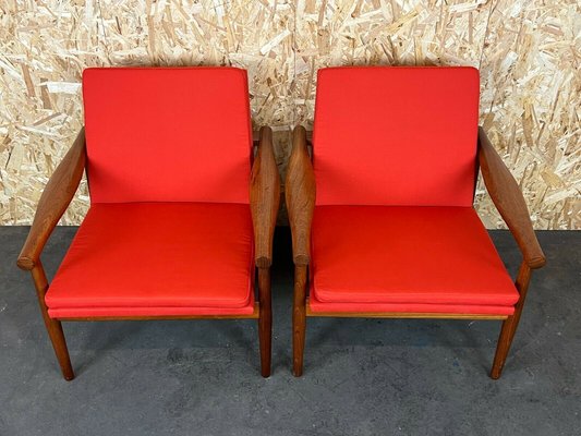 Teak Easy Chair by Kai Lyngfeldt Larsen for Søborg Møbelfabrik, 1960s, Set of 2-EJL-1177183