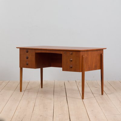 Teak Executive Desk with 6 Drawers-UE-1160841