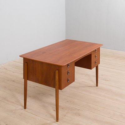 Teak Executive Desk with 6 Drawers-UE-1160841