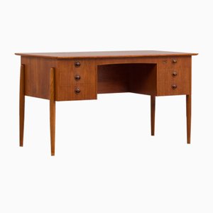 Teak Executive Desk with 6 Drawers-UE-1160841