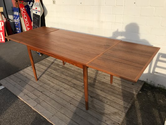 Teak Extendable Dining Table by Niels Otto Møller, 1960s-EXJ-589369