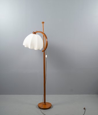 Teak Floor Lamp in the Style of Domus & Wegner Juhl, 1960s-VLO-1347393