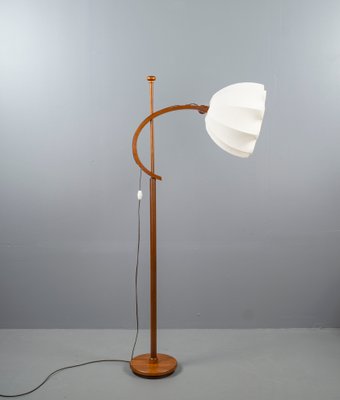 Teak Floor Lamp in the Style of Domus & Wegner Juhl, 1960s-VLO-1347393