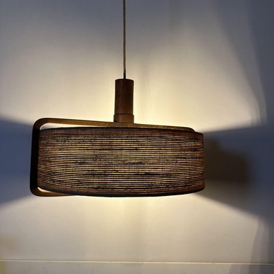 Teak Hanging Lamp from Temde Leuchten, 1970s-BGP-2020852