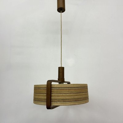 Teak Hanging Lamp from Temde Leuchten, 1970s-BGP-2020852