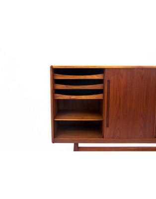 Teak Highboard, Denmark, 1960s-BXB-1730332