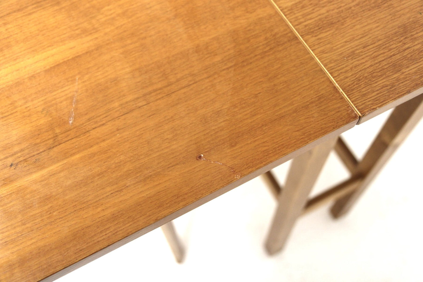 Teak Hinged Dining Room Table, 1950s