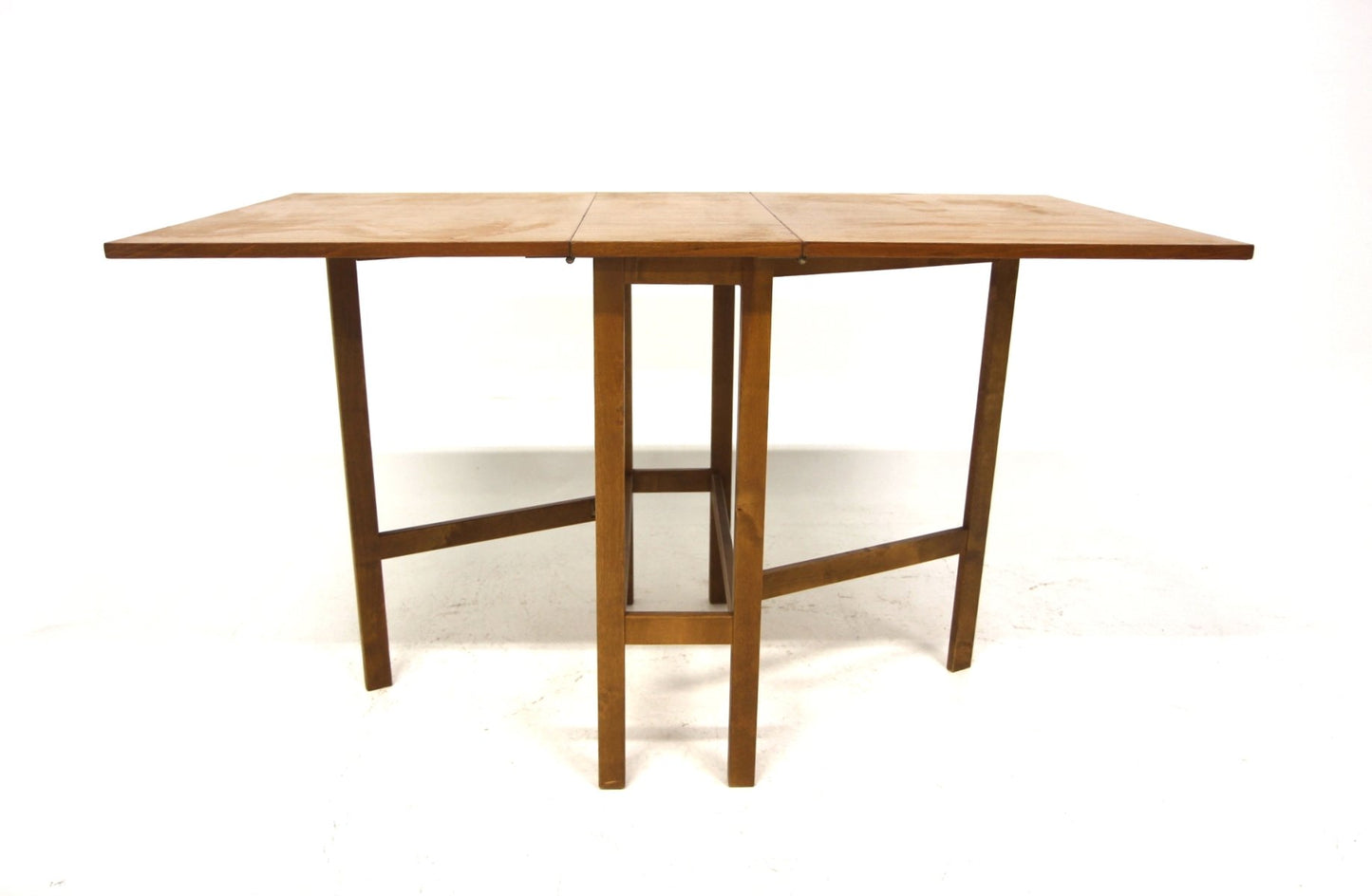 Teak Hinged Dining Room Table, 1950s