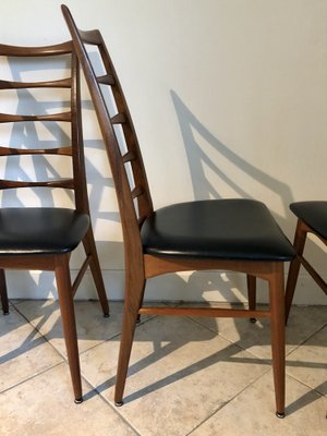 Teak Lis Chairs by Niels Koefoed for Koefoeds Hornslet, 1960s, Set of 6-OJT-1849263