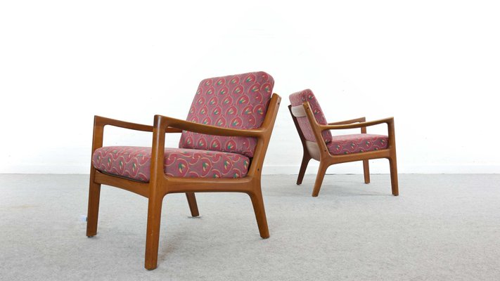 Teak Living Room Set by Ole Wanscher for France & Søn / France & Daverkosen, Denmark, 1960s, Set of 3-EE-702819