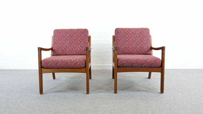 Teak Living Room Set by Ole Wanscher for France & Søn / France & Daverkosen, Denmark, 1960s, Set of 3-EE-702819