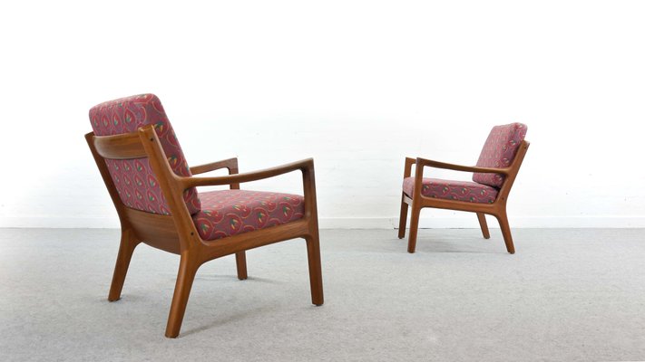 Teak Living Room Set by Ole Wanscher for France & Søn / France & Daverkosen, Denmark, 1960s, Set of 3-EE-702819