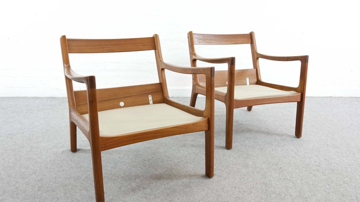 Teak Living Room Set by Ole Wanscher for France & Søn / France & Daverkosen, Denmark, 1960s, Set of 3-EE-702819